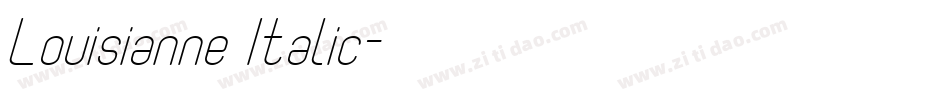 Louisianne Italic字体转换